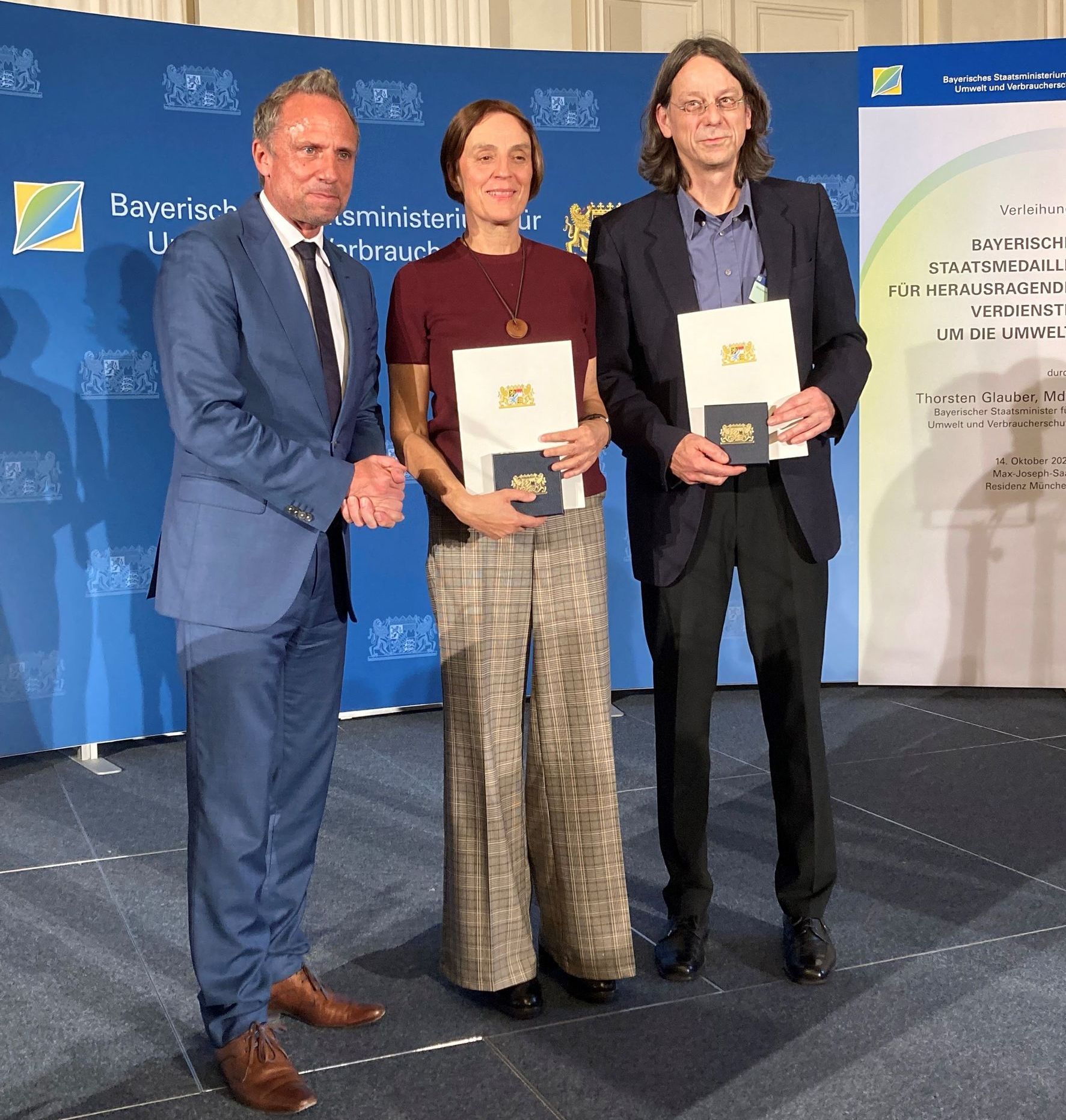 Auszeichnung mit der Umweltmedallie Niederbayern