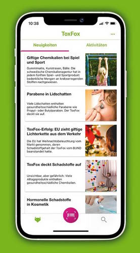 ToxFox - App: Informationsübersicht