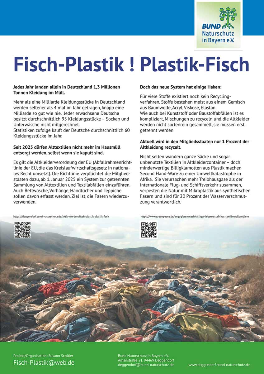 Das Plastik-Fisch Plakat 2025