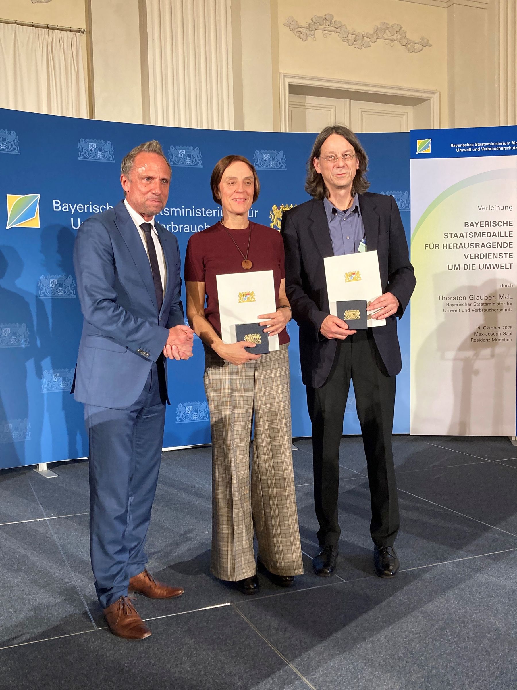Auszeichnung mit der Umweltmedallie Niederbayern
