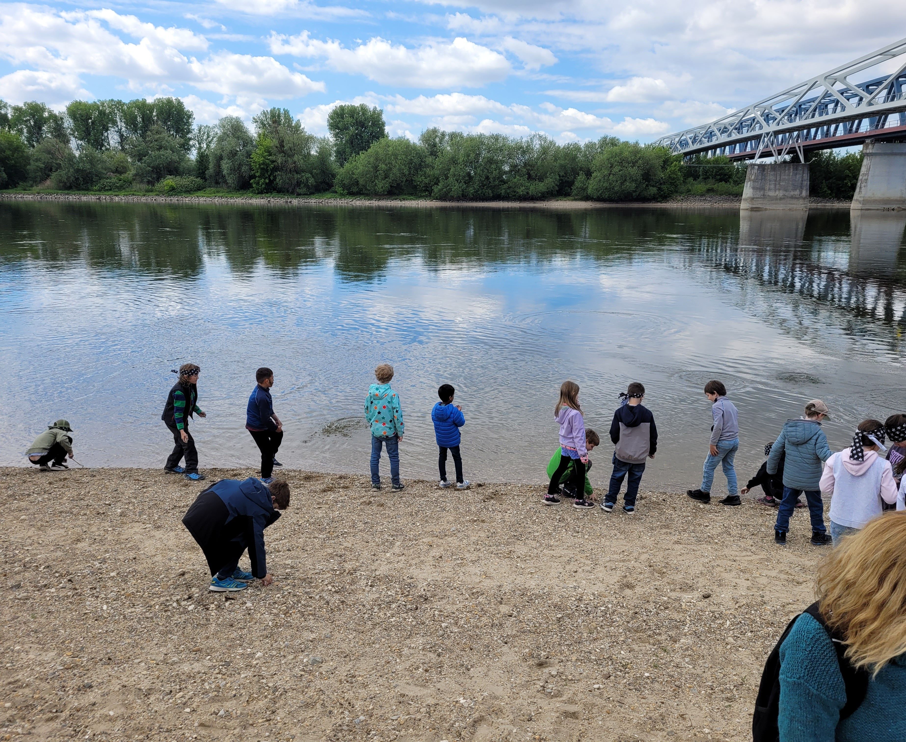 Piraten und Landratten, Muscheln und Schnecken sammeln am Donaustrand